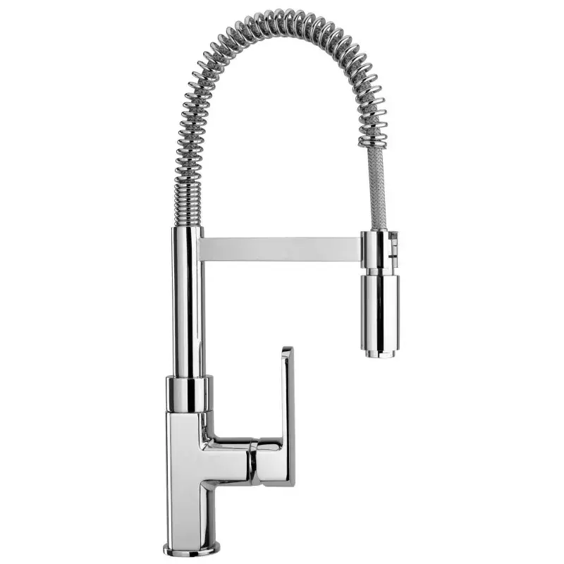 Scelto Dai Clienti Spültischmischer mit Federauslauf und verstellbarer Stange Paini Ovo 86CR556