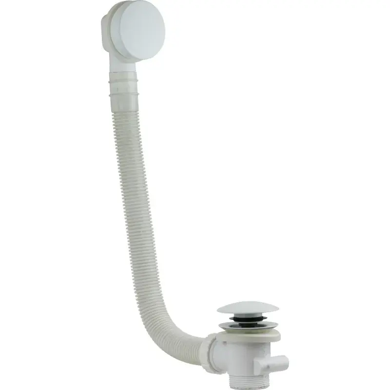 Universelle Ablaufsäule aus Mattweiß für Badewannen Vicario 1011/120.50 Offerta Del Giorno