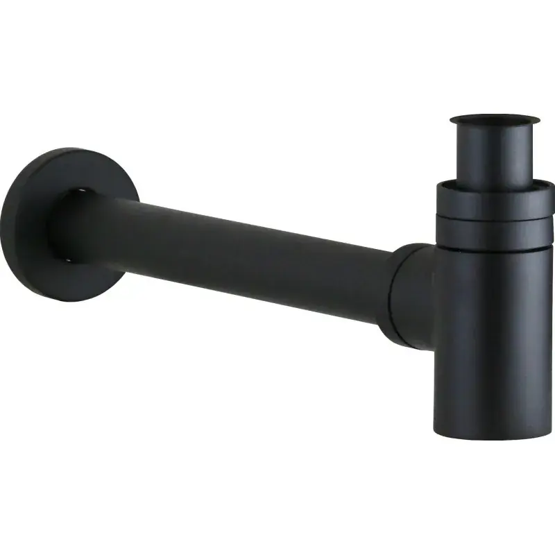 Bestseller Abgesenkter Siphon für Waschtisch und Bidet in mattschwarz Vicario 890/TC.55