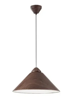 Lampada a sospensione Big Bang marrone castagna/bianco, Ø 49 cm, metallo Ultima Occasione