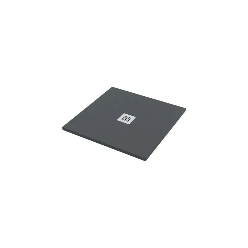 Pagamento Sicuro Duschwanne 80x80 cm Graphitfarbe Steinoptik Ercos Stone BPMARFSTON8080