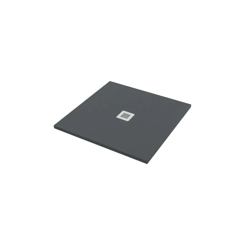 Offerta Duschwanne 90x90 cm Graphitfarbe mit Steineffekt Ercos Stone BPMARFSTON9090