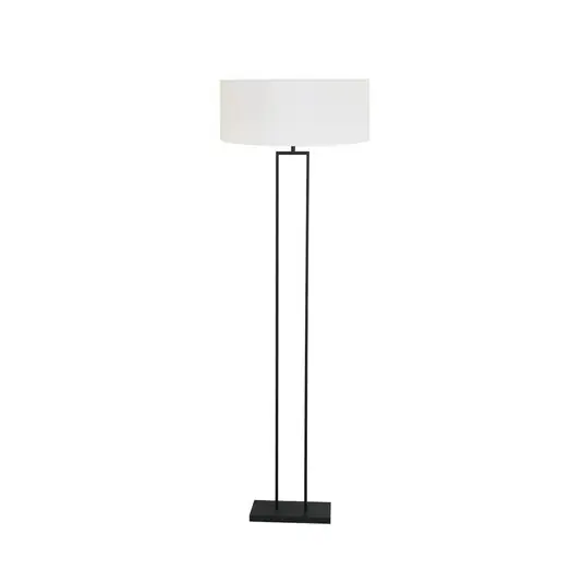 Di Tendenza Lampada da terra Stang, nero/lino bianco, altezza 160 cm, E27