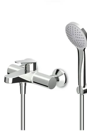 Wannenmischer komplett mit Wandbrausegarnitur Zucchetti RIVO ZRV490 Prezzo Conveniente