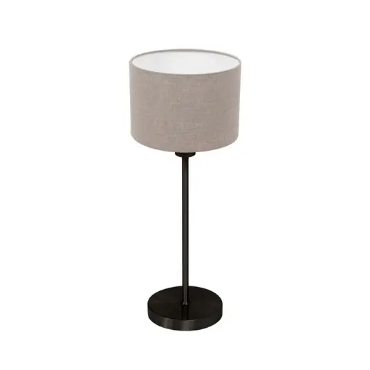Non Perdere Lampada da tavolo Noor, nero/lino color fango, altezza 50 cm, E27