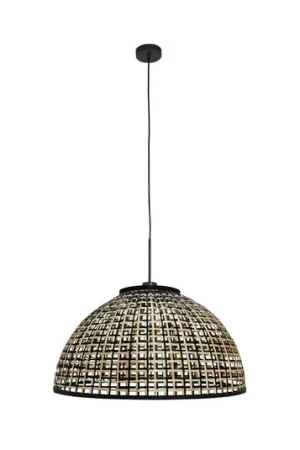 A Buon Prezzo Lampada a sospensione Sparkled Light 4477ZW, intreccio di bambù, Ø 60 cm