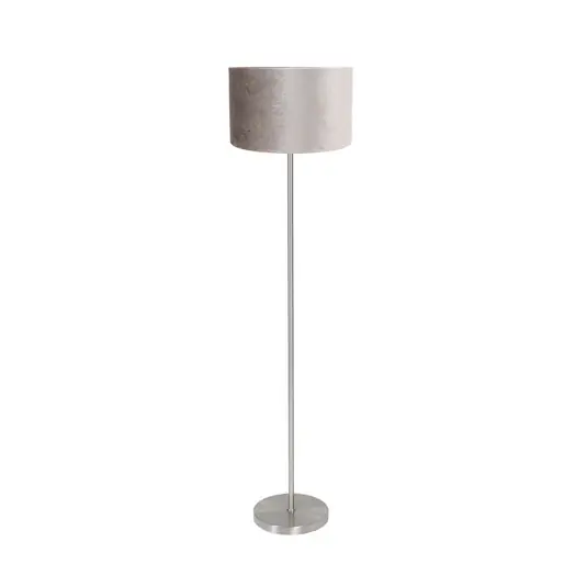 Piantana Noor, acciaio/velluto argento, altezza 144 cm, E27 Solo Oggi
