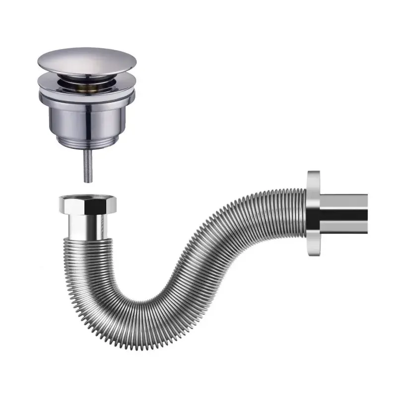 Erweiterbares Siphon-Set mit Clic-Clac Ablaufgarnitur Tecom KITSCA9 Quantità Limitata