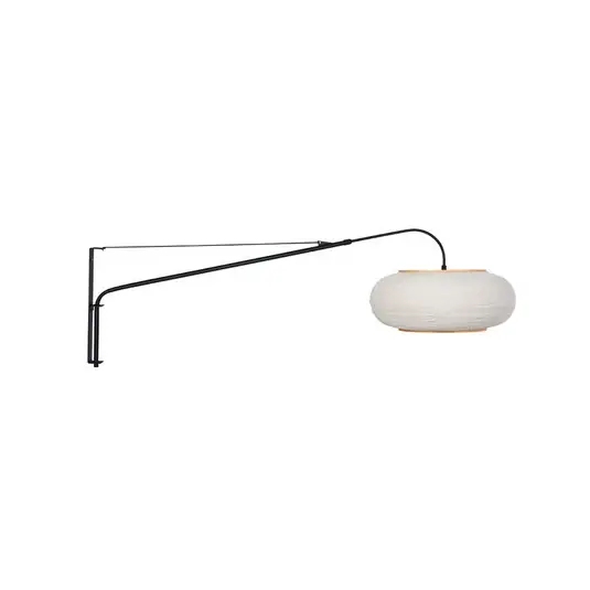 Compra Adesso Applique Elegant Classy, nero/grigio lino, legno
