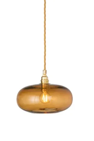EBB & FLOW Lampada a sospensione Horizon, marrone, vetro, Ø 21 cm Prezzo Conveniente