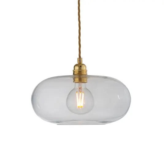 EBB & FLOW Lampada a sospensione Horizon, trasparente, vetro, Ø 29 cm Scelto Dai Clienti
