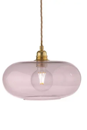EBB & FLOW Lampada a sospensione Horizon, rosa, vetro, Ø 29 cm Spedito Oggi