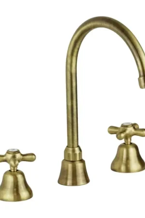 Affare 3-Loch Waschtischarmatur mit hohem Auslauf in Bronzefarbe Gattoni Calypso 1109350V0