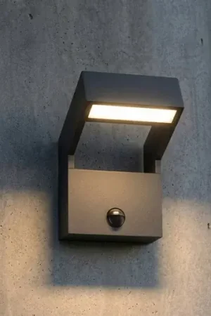 Applique da esterni LED Arcchio Kovato, con sensore, grigio scuro, IP65 Miglior Prezzo