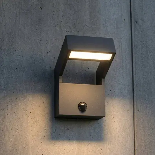 Applique da esterni LED Arcchio Kovato, con sensore, grigio scuro, IP65 Miglior Prezzo