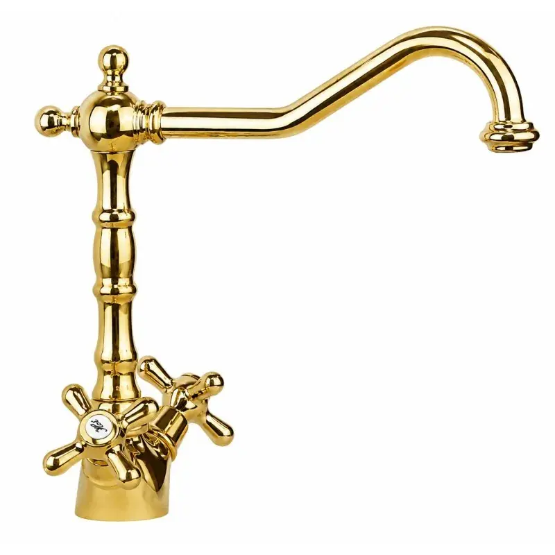 Occasione Spültischmischer im Barockstil in Goldfarbe Gattoni Calypso 5691/RED0