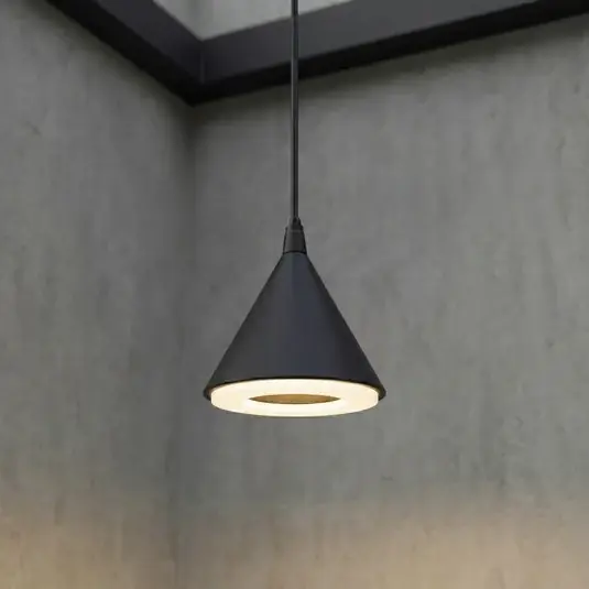 Vendita Finale Lampada a sospensione da esterno a LED Lindby Soran, Ø 15 cm, nera, IP44