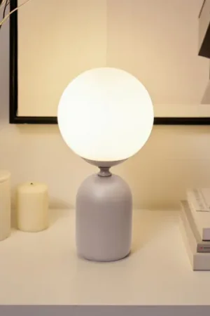 Lampada da tavolo Pauleen GLOWING CHARM, grigia, 30 cm, ceramica/vetro Esclusivo