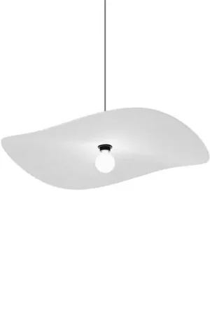 Affare WEVER & DUCRÉ Lampada a sospensione Wave Soft 3.0 in feltro grigio marmo 100 cm