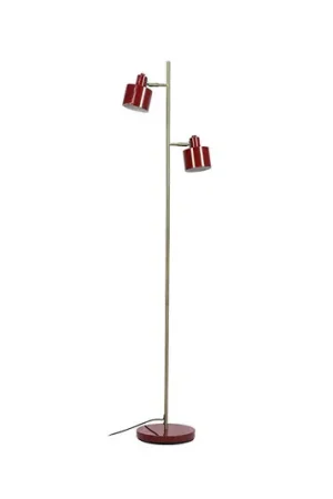 Di Tendenza Lampada da terra Dyberg Larsen Ocean, rosso scuro, 160 cm, a 2 luci.