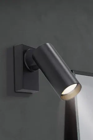 Compra Adesso Faretto da parete RIK, nero, a 1 luce, 20 cm, metallo, GU10-LED