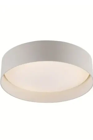 Non Perdere Plafoniera LED TAVOLI, beige, Ø 29 cm, metallo, CCT, dimmerabile