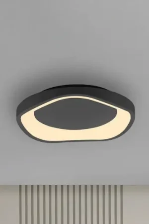Plafoniera LED MONTA, nera, Ø 40 cm, metallo, Switchdim Più Venduto