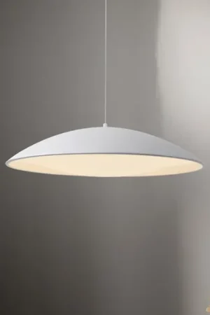 Lampada LED a sospensione LENTE, bianca, Ø 50 cm, metallo, Switchdim Compra Oggi Stesso