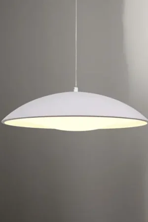 Lampada LED a sospensione LENTE, bianca, Ø 40 cm, metallo, Switchdim Non Perdere