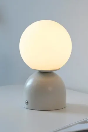 Offerta Lampada da tavolo LED ricaricabile RUDI, beige, altezza 20 cm, CCT, regolazione