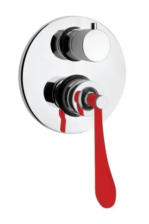 A Buon Prezzo Built-in shower mixer with 2-way diverter and red lever Mamoli Paola&TheBathroom 294900000C21