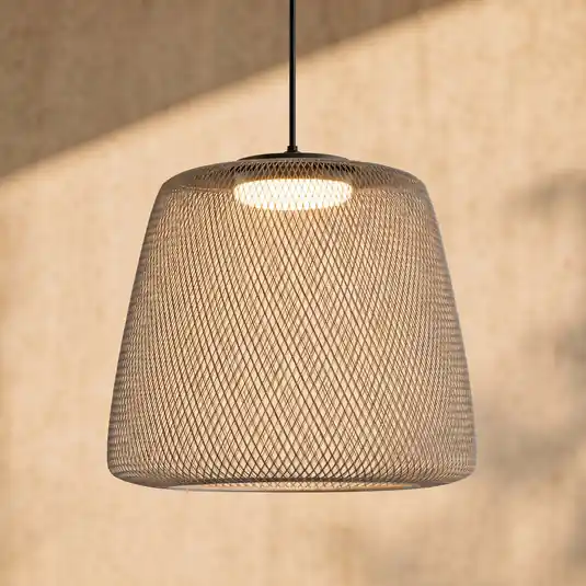 Lampada LED a sospensione Lucande Korvyn, grigio pietra, Ø 50 cm, dimmerabile Più Venduto