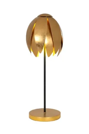 Popolare Lampada da tavolo FLORILUME, color oro, altezza 50 cm, metallo, 2 x G9