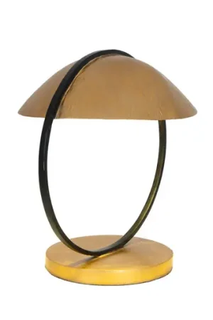 Bestseller Lampada da tavolo MEZZADORA, oro/nero, altezza 35 cm, metallo, 2 x G9