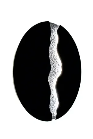 Applique a LED LAVA, nero/argento, Ø 80 cm, metallo, dimmerabile Prezzo Basso