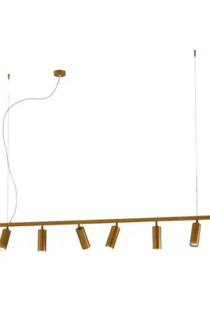 Pagamento Sicuro Lampada a sospensione 7532, ottone brunito, a 6 luci, GU10