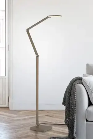 Lampada LED da pavimento SAMSKY, bronzo, altezza 161 cm, dimmer tattile in Nuovo Arrivo