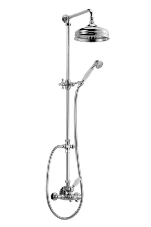 Shower column with thermostatic mixer 2 functions Huber Croisette 590.CS21H.CR Soddisfatti O Rimborsati