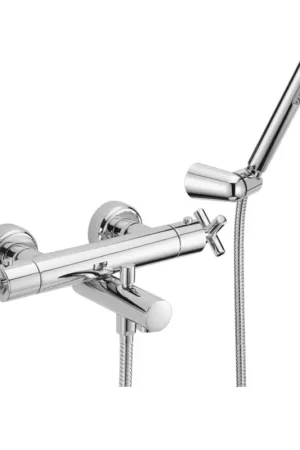 Thermostatic bath mixer with cross handles Huber Suite SUD2701021 Economico