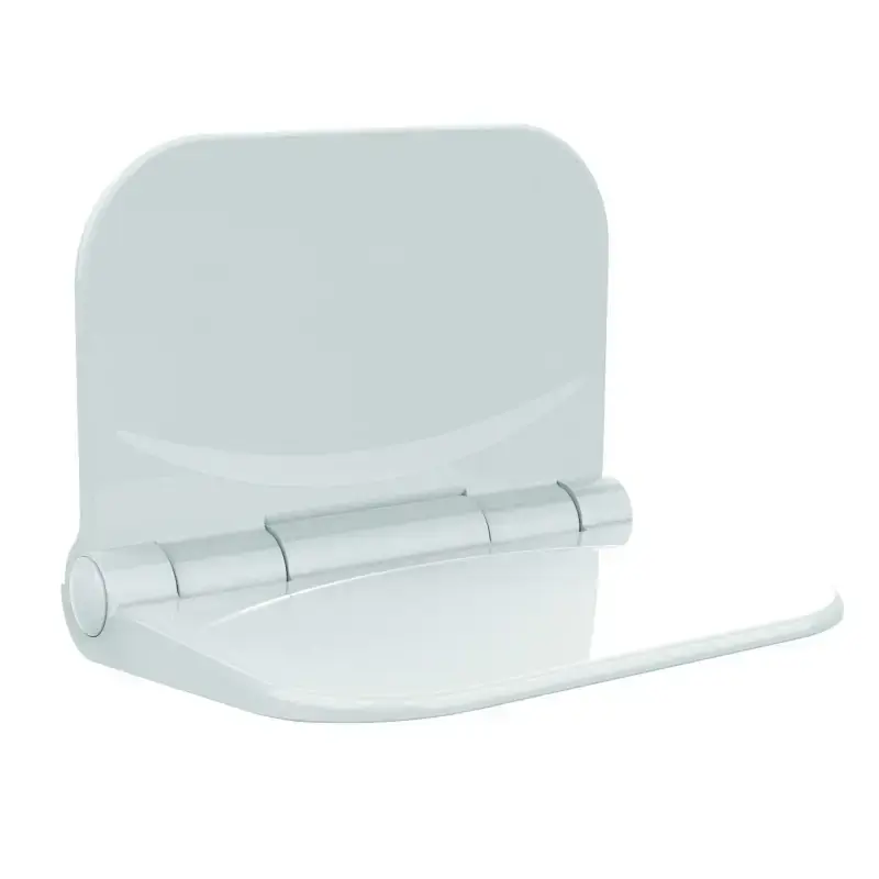 A Buon Prezzo Folding seat for shower in white finish Tecom SDRBC