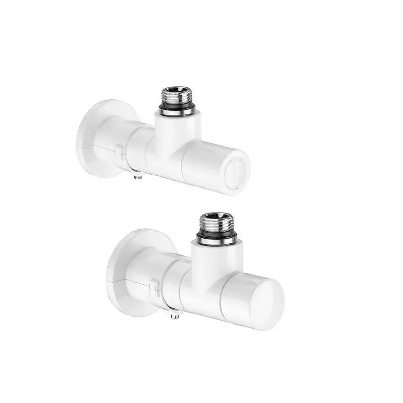 angled radiator and lockshield valve High style Caleffi 400100 Popolare