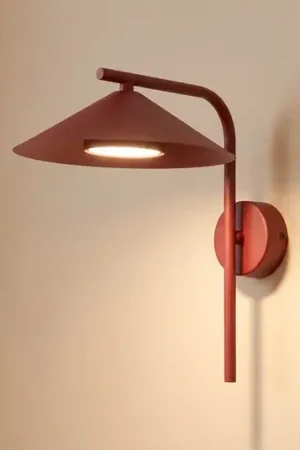 Applique Lume S, rosso bordeaux, metallo, altezza 31 cm, GX53 Economico