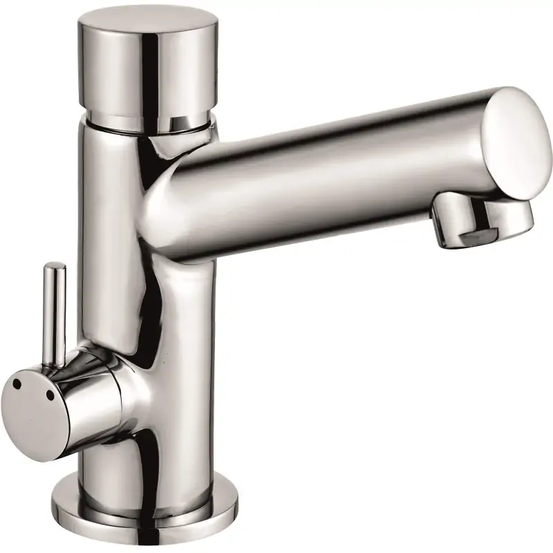 Must-Have Self-closing basin mixer with push button Tecom TWS1334