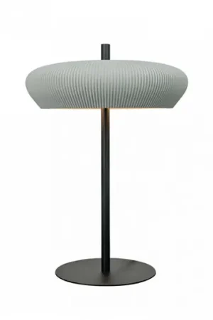Lampada da tavolo 2594, grigio/nero, altezza 41 cm, ceramica/metallo, G9 Quantità Limitata
