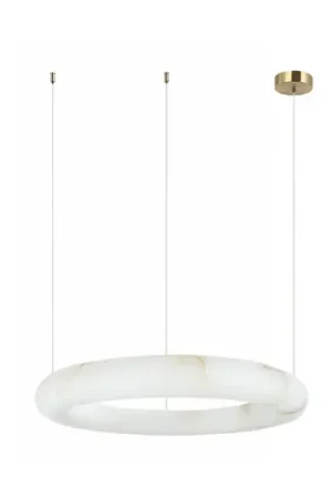 Professionale Lampada LED a sospensione 2543, bianca, Ø 49 cm, alabastro, dimmerabile