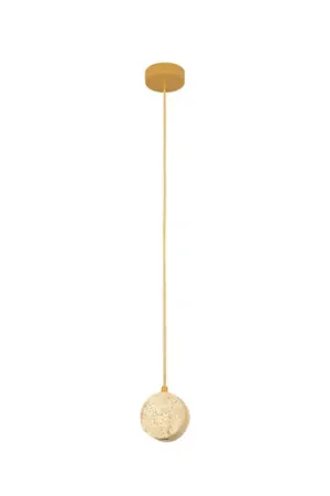 Bestseller Lampada LED a sospensione 25336, beige, Ø 10 cm, pietra naturale