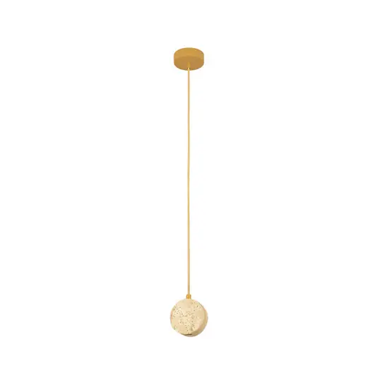 Bestseller Lampada LED a sospensione 25336, beige, Ø 10 cm, pietra naturale