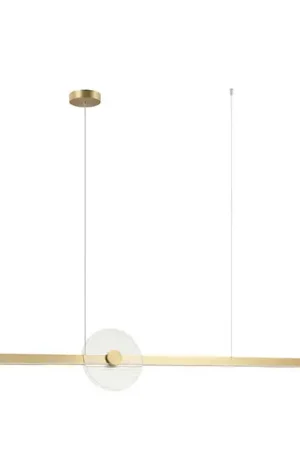 Pagamento Sicuro Lampada LED a sospensione 25426, color oro, lunghezza 121 cm, metallo