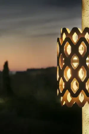 Applique da esterno LED Charlotte, acciaio Corten, altezza 28 cm, IP65 Novità