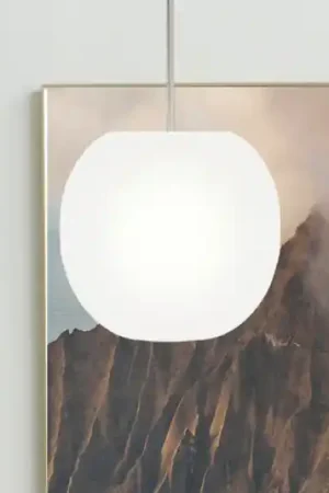 Lampada a sospensione Casablanca Acai, bianca, vetro, Ø 16 cm, E27 Promozione